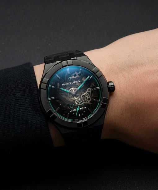 Maurice Lacroix Aikon Automatic Skeleton 45mm Label Noir - AI6028-DLB0B-030-H - Bilde 4