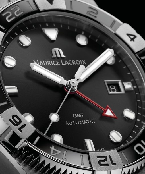 Maurice Lacroix Aikon Automatic Venturer GMT 43mm + Rubber Strap - AI6158-SS00F-330-A - Bilde 3