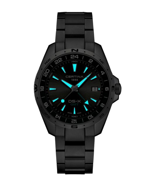 Alternative view of Certina DS-X GMT 41mm - C047.452.11.081.00