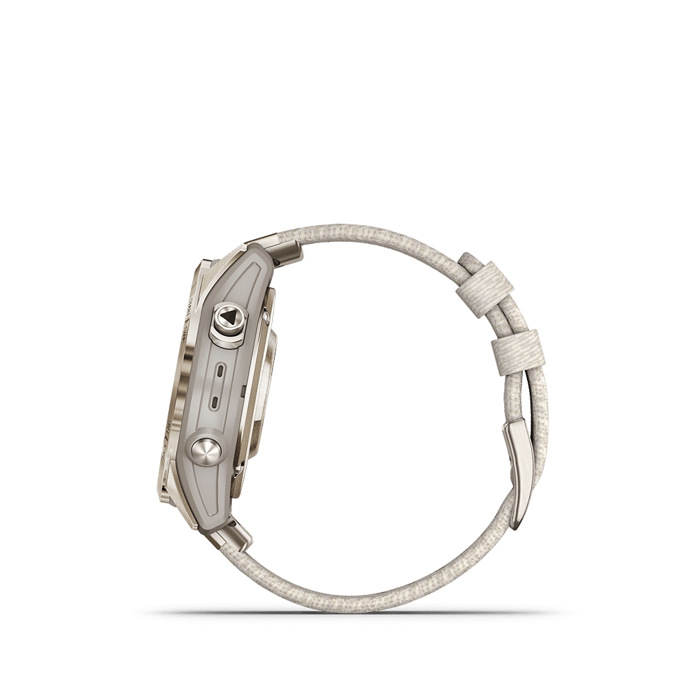 Garmin epix Pro (Gen 2) – Sapphire Edition 42mm, Soft Gold, Nylon - Bilde 7