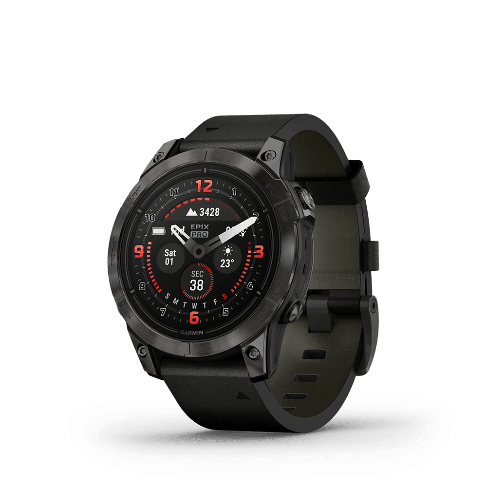 Garmin epix Pro (Gen 2) – Sapphire Edition 47mm, Carbon Gray, Leather - Bilde 2