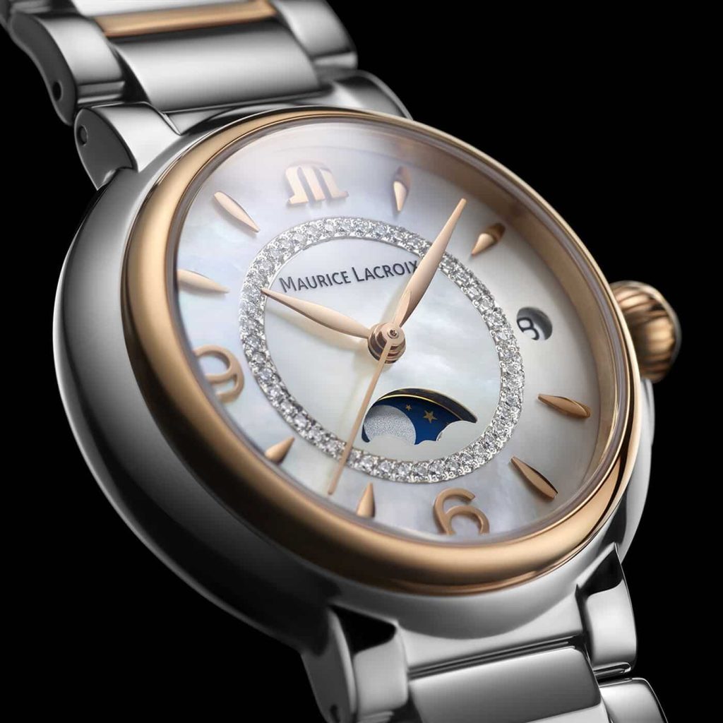 Maurice Lacroix fiaba moonphase nærbilde