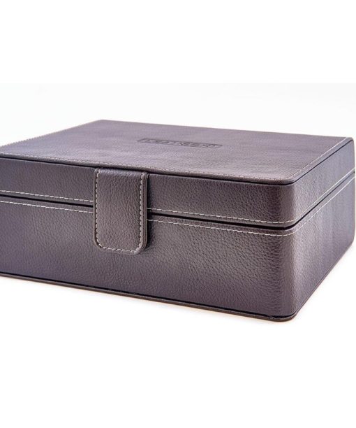 Alternative view of Leanschi jewellery 2 level box/2 pouches/brown