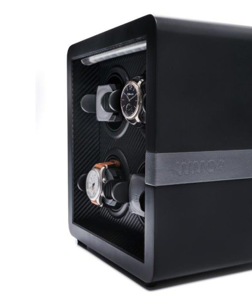 Alternative view of Leanschi watch winder 4 slots/black-black