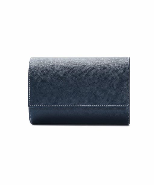 Alternative view of Leanschi 2 watch roll/blue leather