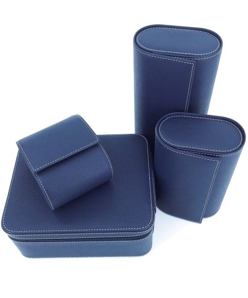 Leanschi 2 watch roll/blue leather - Bilde 5