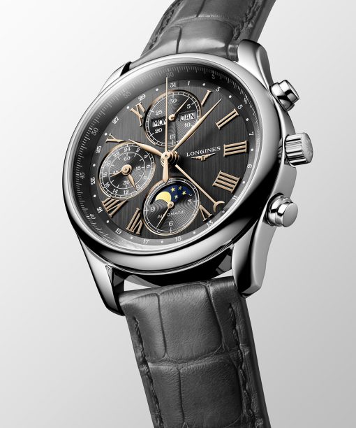 Alternative view of Longines Master Collection Chronograph Moon Phase 40mm - L2.673.4.61.2