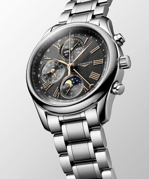 Alternative view of Longines Master Collection Chronograph Moon Phase 40mm - L2.673.4.61.6