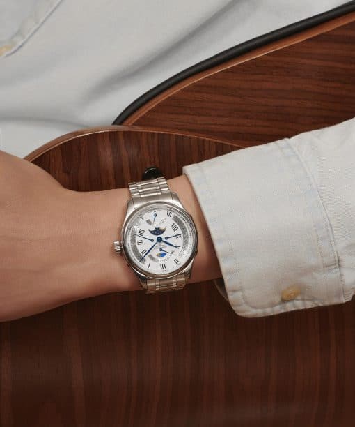 Alternative view of The Longines Master Collection Small Seconds Moon Phase 44.00 mm - L2.739.4.71.6