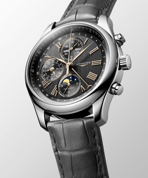 Alternative view of Longines Master Collection Chronograph Moon Phase 42mm - L2.773.4.61.2