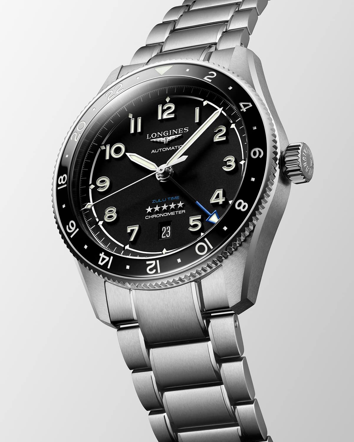 Longines Spirit Zulu Time GMT 42mm - L3.812.4.53.6 - Bilde 2