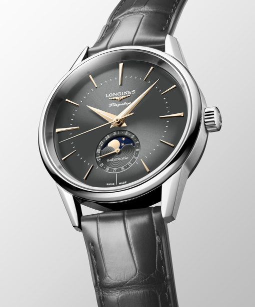 Alternative view of Longines Flagship Heritage Moonphase 38mm - L4.815.4.52.2