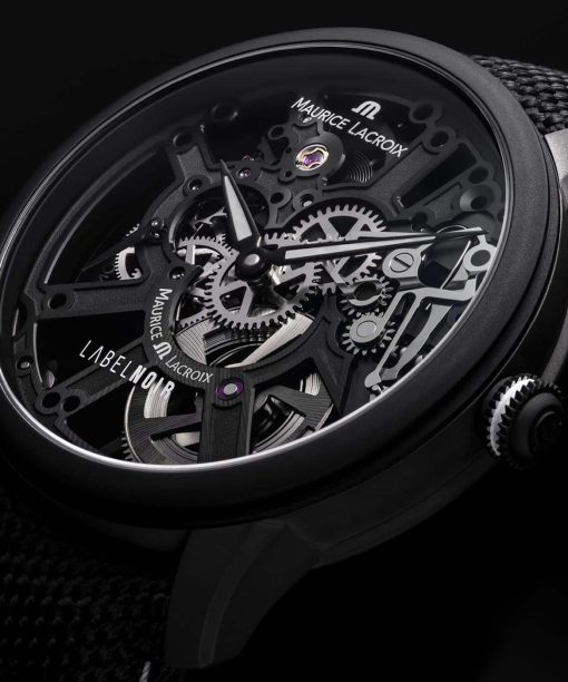 Maurice Lacroix MASTERPIECE Skeleton Label Noir 43mm - MP7228-DLB04-090-2 - Bilde 4