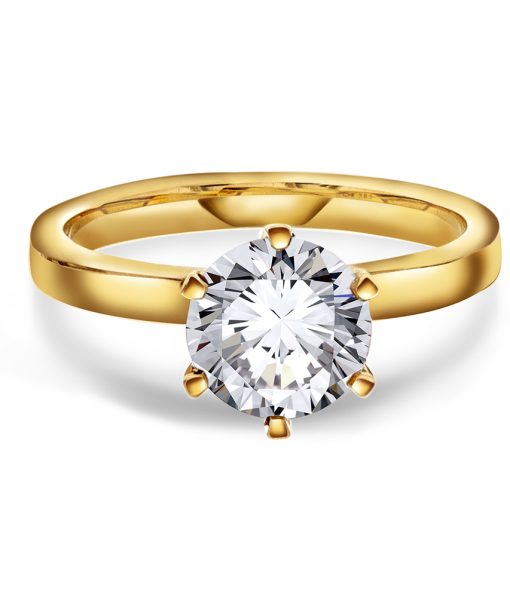 Contessa ring i gull LAB diamant 2 ct. - Bilde 2