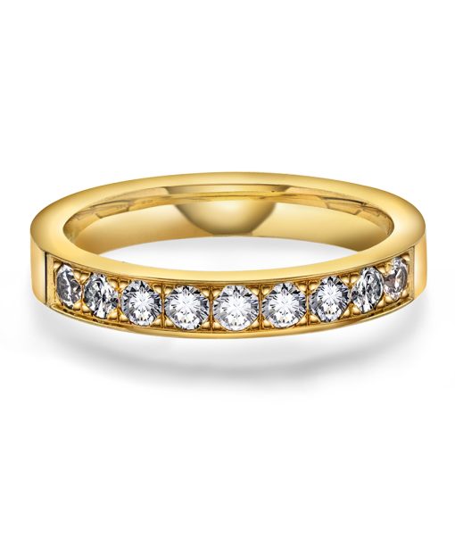 Radiant ring gull LAB diamanter 0,54 ct. - Bilde 2