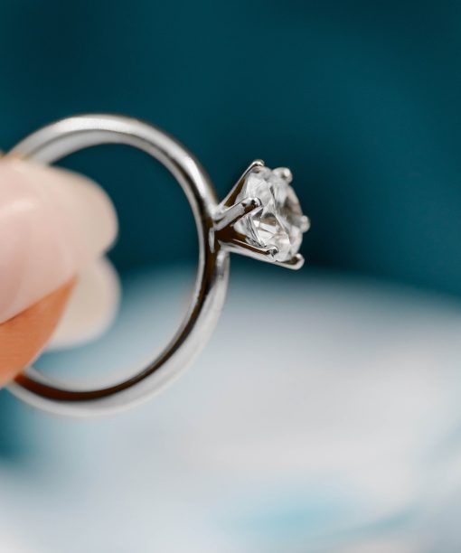 Contessa ring i gull LAB diamant 1 ct. - Bilde 3