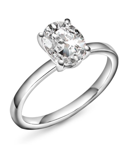 Empress ring i gull LAB diamant 2 ct.