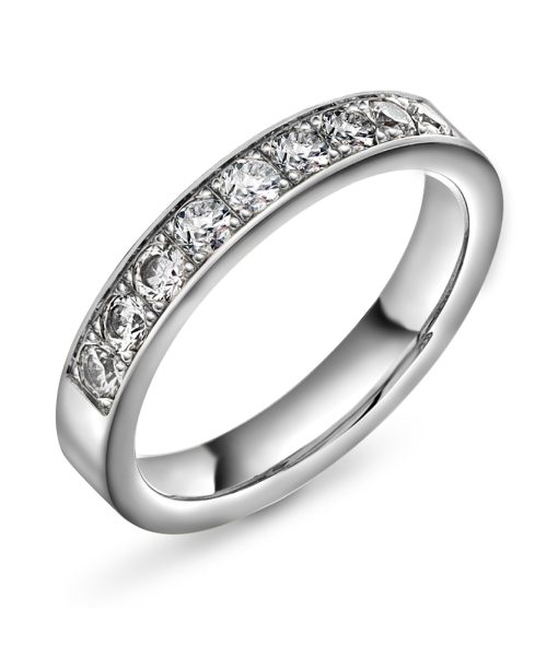 Radiant ring gull LAB diamanter 0,54 ct.