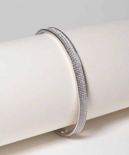 Sif Jakobs Bangle Feline Concavo - With White Zirconia - Bilde 3