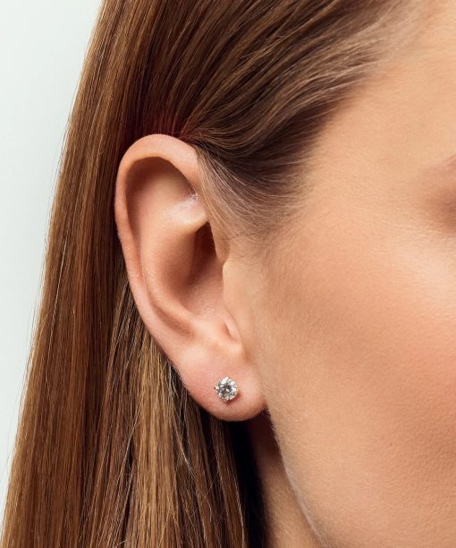 Alternative view of Sif Jakobs Solitaire earrings Venice - with lab-grown diamonds