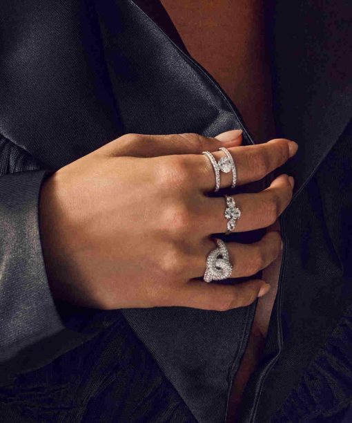Sif Jakobs Ring Imperia - 18k Gold Plated, With White Zirconia - Bilde 2
