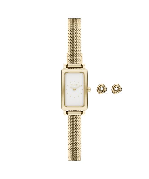 Skagen Hagen Micro Two-Hand Gold Stainless Steel Watch Gift Set - SKW1158SET