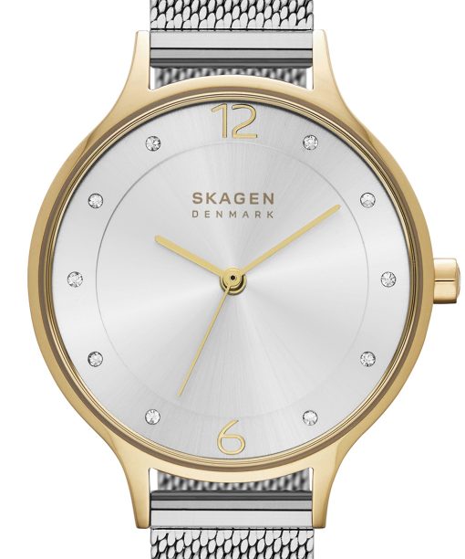 Alternative view of Skagen Anita Lille Two-Tone Steel Mesh Watch - SKW2340