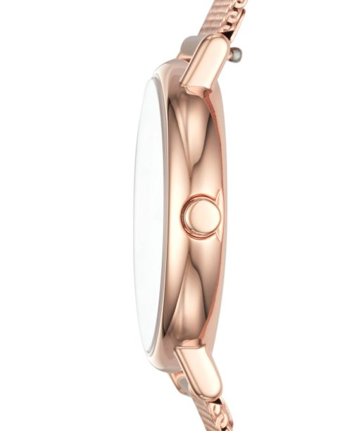 Alternative view of Skagen Signatur Lille Slim Rose Gold-Tone Steel Mesh Watch - SKW2694