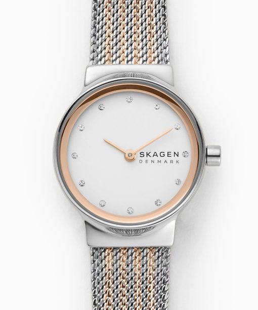 Alternative view of Skagen Freja Lille Two-Tone Steel Mesh Watch - SKW2699