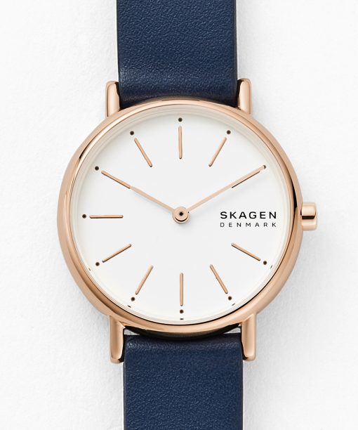 Alternative view of Skagen Signatur Lille Two-Hand Ocean Blue Leather Watch - SKW2838