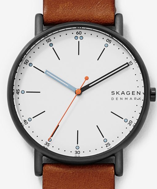 Alternative view of Skagen Signatur Medium Brown Leather Watch - SKW6374