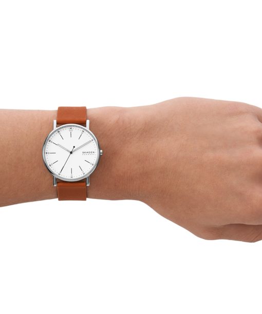 Alternative view of Skagen Signatur Three-Hand Luggage Leather Watch - SKW6903