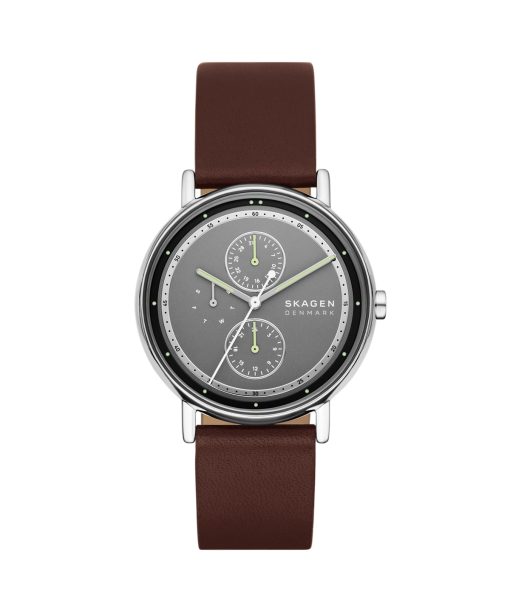 Skagen Signatur Multifunction Brown Leather Watch - SKW6941
