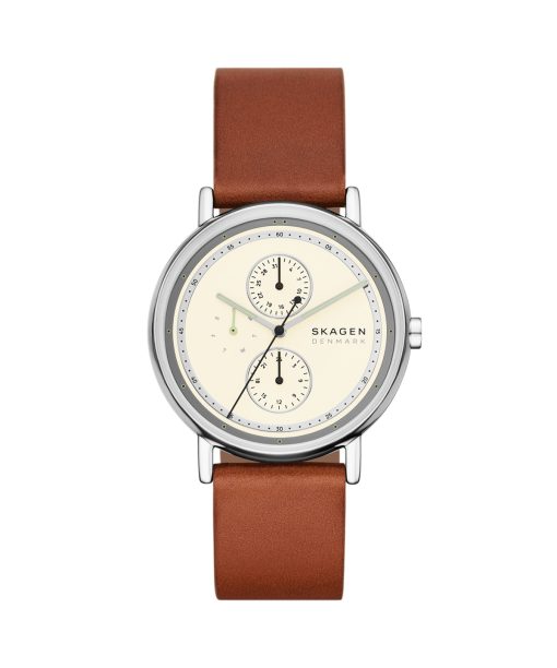Skagen Signatur Multifunction Brown Leather Watch - SKW6942